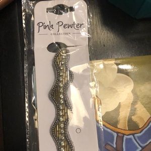 Headband brand new beautiful Pink Pewter